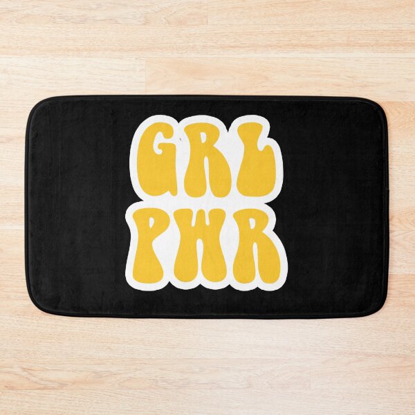 Item preview, GRL PWR Popular Meme Speech Mood Sticker yellow designed and sold by mekx.