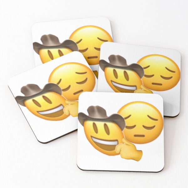 Item preview, Sad Cowboy Emoji Mask designed and sold by Angie Smith.