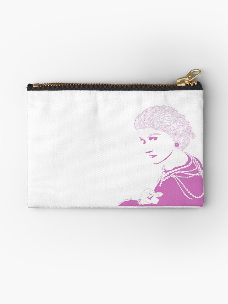 Coco Chanel Zipper Pouch for Sale by Printsachse