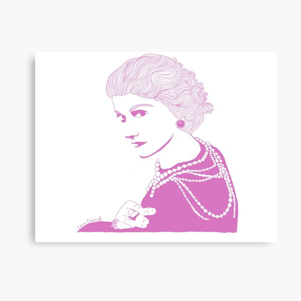 Coco Chanel Leinwanddruck