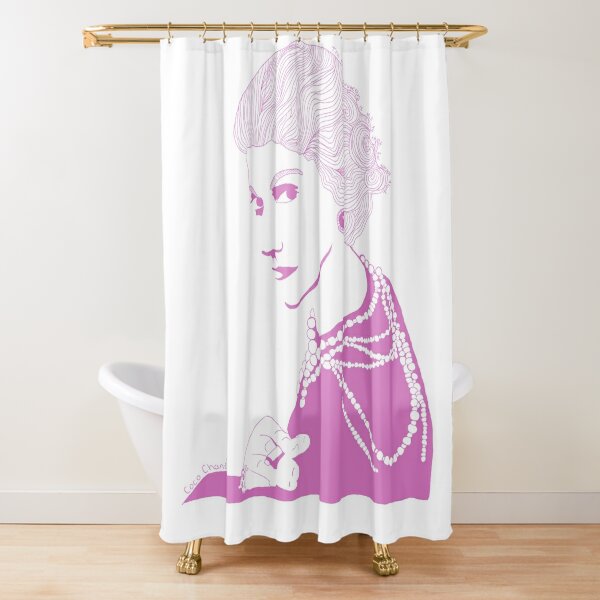 Coco Chanel Shower Curtain for Sale by Printsachse