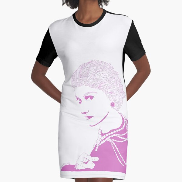 Coco Chanel Graphic T-Shirt Dress for Sale by Printsachse