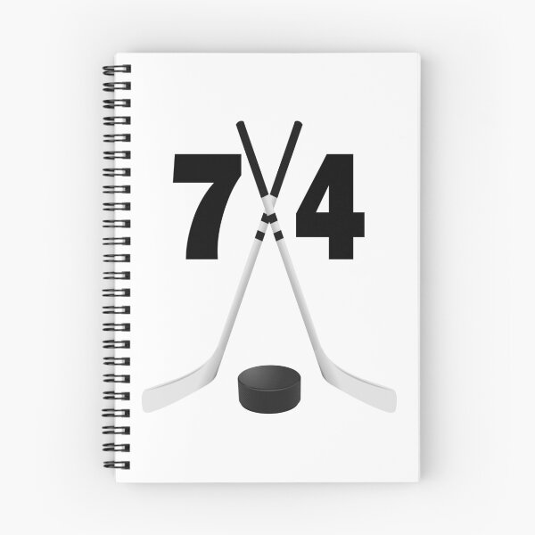Item preview, Hockey number 74 - seventy four with sticks and disc designed and sold by AllShirts21.