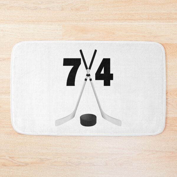 Item preview, Hockey number 74 - seventy four with sticks and disc designed and sold by AllShirts21.