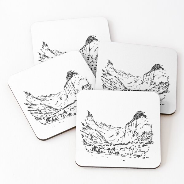 Item preview, Lauterbrunnen Black and White sketch designed and sold by John Dolechek.