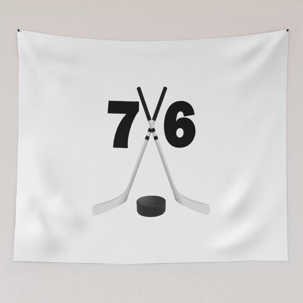 Item preview, Hockey number 76 - seventy six with sticks and disc designed and sold by AllShirts21.