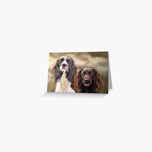 Wells Spaniels Greeting Card
