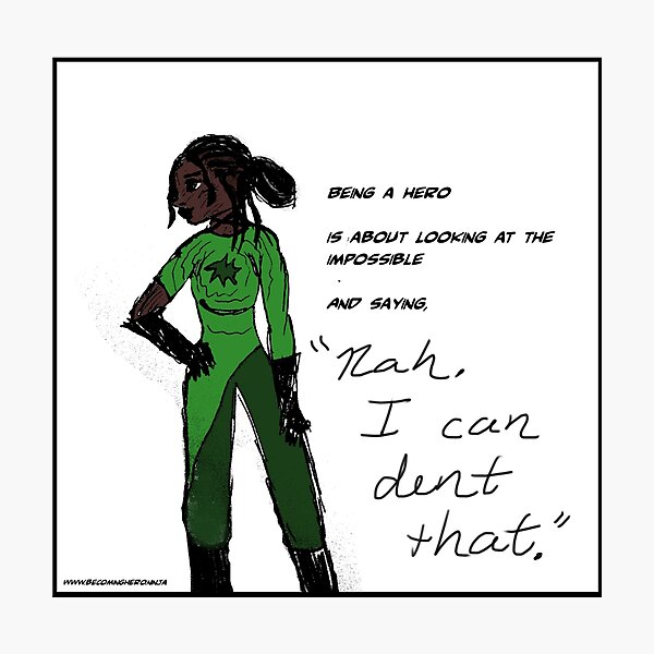 Definition of a Hero - Natasha, from Becoming Hero Photographic Print