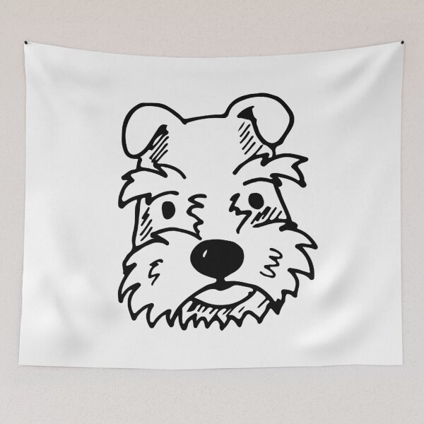 Item preview, Schnauzer dog face Tattoo designed and sold by Romanii13.