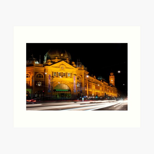 9:45 at Flinders Street Station - Melbourne Art Print