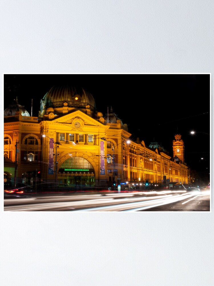 Alternate view of 9:45 at Flinders Street Station - Melbourne Poster