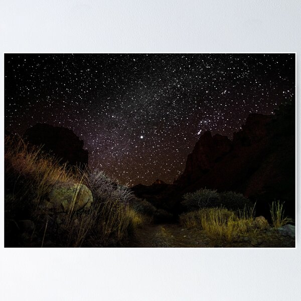 Spring Canyon Offroading Astrophotography | New Mexico Poster