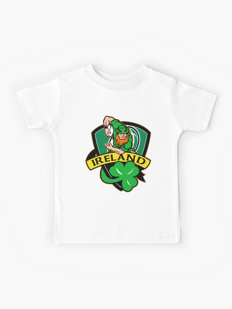 Ireland Long Sleeve Kids Shamrock Rugby Top