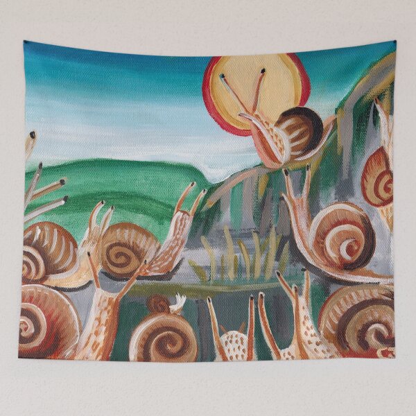 Item preview, Snail Sermon on the Mount designed and sold by BrushSong.