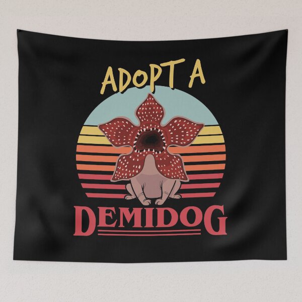 Item preview, Adopt a Demodog Funny Vintage Dog Lovers Design designed and sold by simplytldr.
