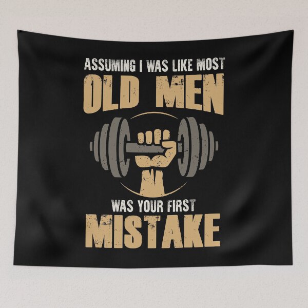 Item preview, Old Man Weightlifting Funny Quote Gift designed and sold by simplytldr.