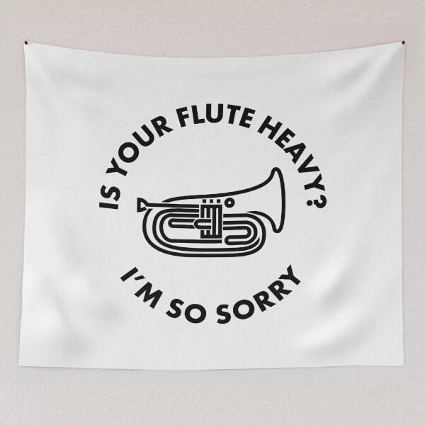Item preview, Marching Baritone - Is Your Flute Heavy? designed and sold by HalpinDesign.