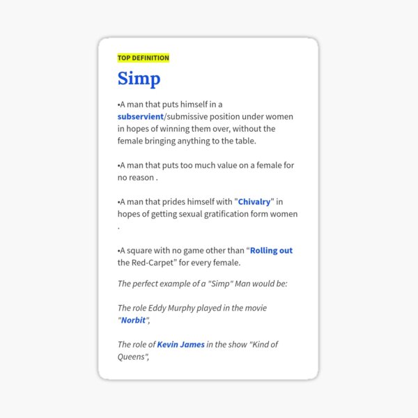 What simp mean