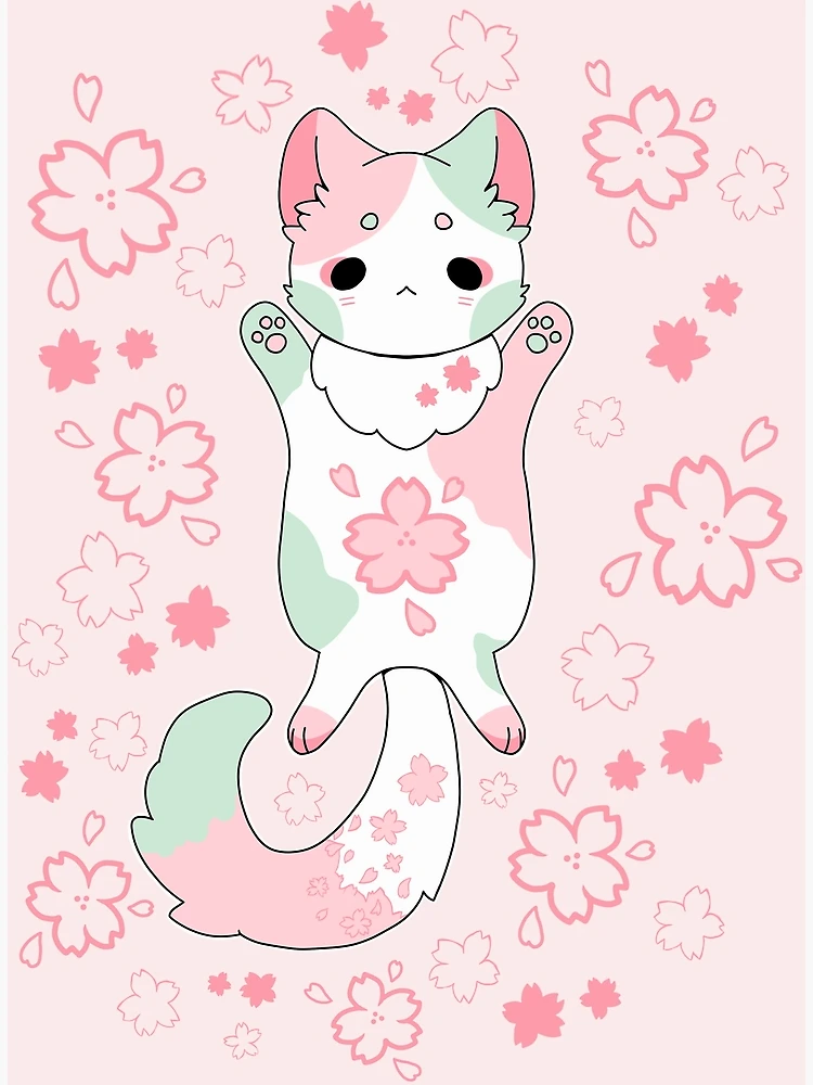 Sakura Flower Kawaii Neko