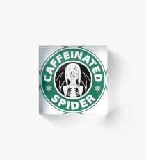 Rachnera "Caffeinated Spider" Logo Acrylic Block