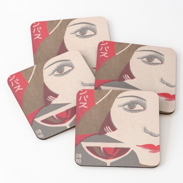 Item preview, Flapper, Martini, Japanese Matchbox Label, Vintage Poster designed and sold by vintagevivian.