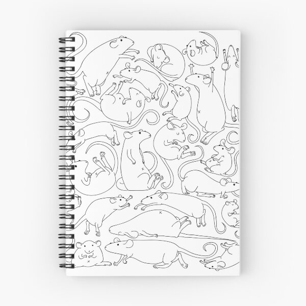 Item preview, Rattern - cute funny rat pattern designed and sold by Allydrawsthings.