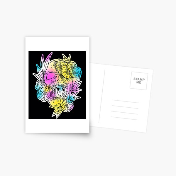 Crystal skull fade Postcard