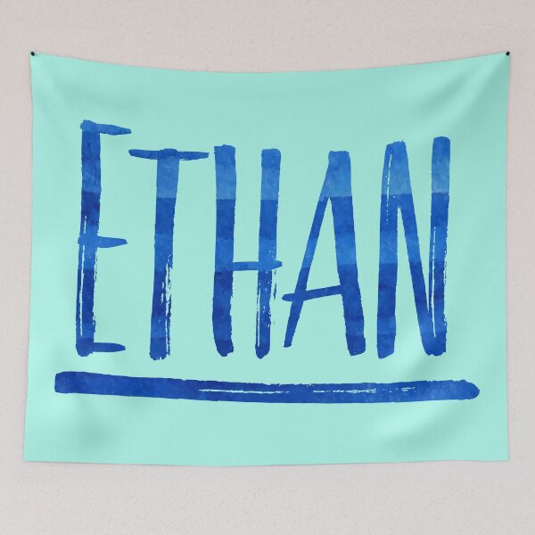 Item preview, Ethan abstract painting boy's name designed and sold by ComicKitsch.