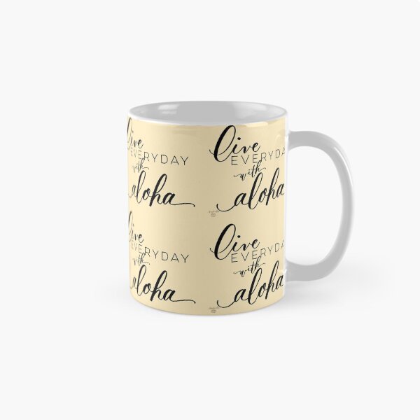 Item preview, Live EVERYDAY with aloha handlettered artwork designed and sold by Handwritten Aloha.