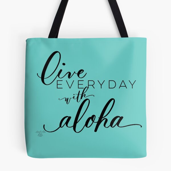 Item preview, Live EVERYDAY with aloha handlettered artwork designed and sold by Handwritten Aloha.