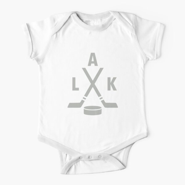 Los Angeles Kings Abbreviation Short Sleeve Baby One-Piece