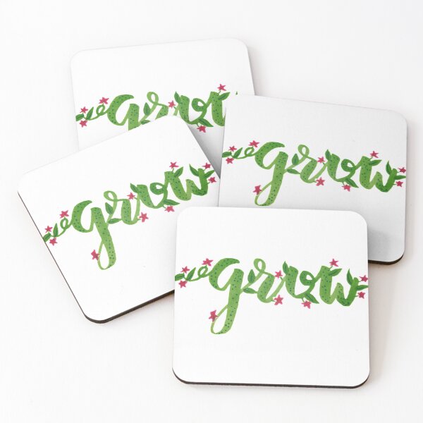 Item preview, Handwritten floral grow affirmation designed and sold by Tristen Swinney.