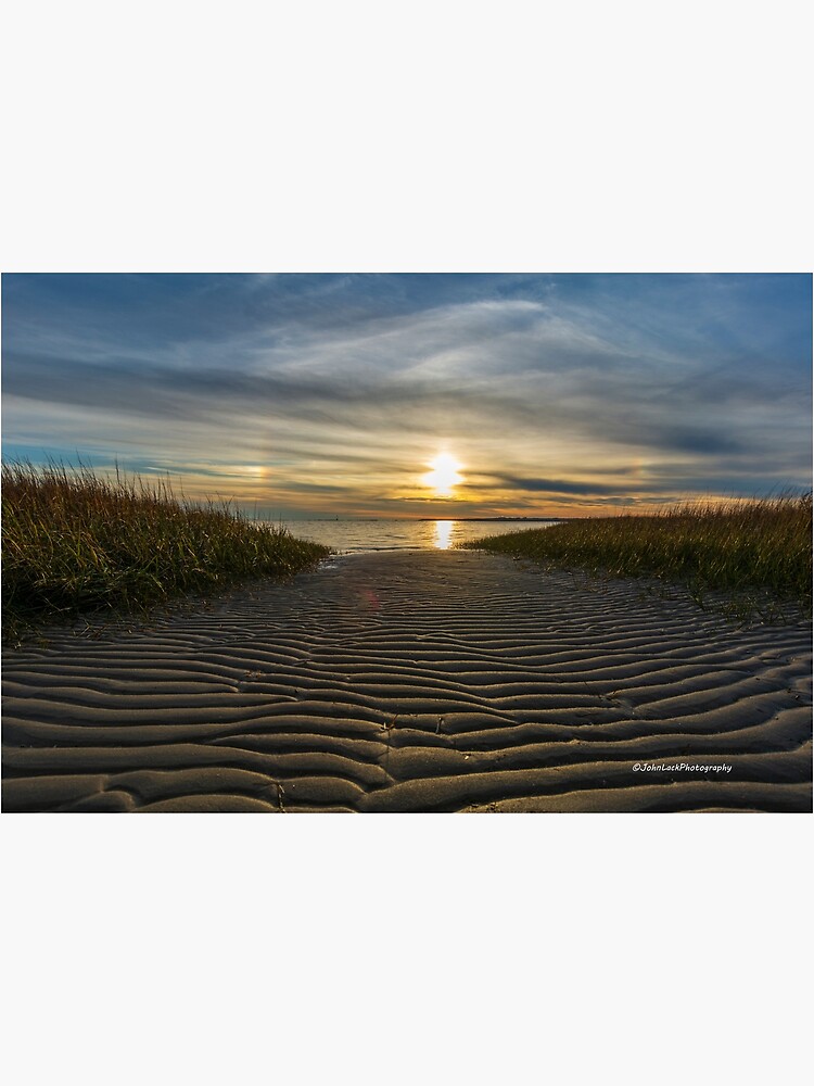 "Kure Beach Sunset and Sun Dogs" Poster for Sale by johnlackphotos