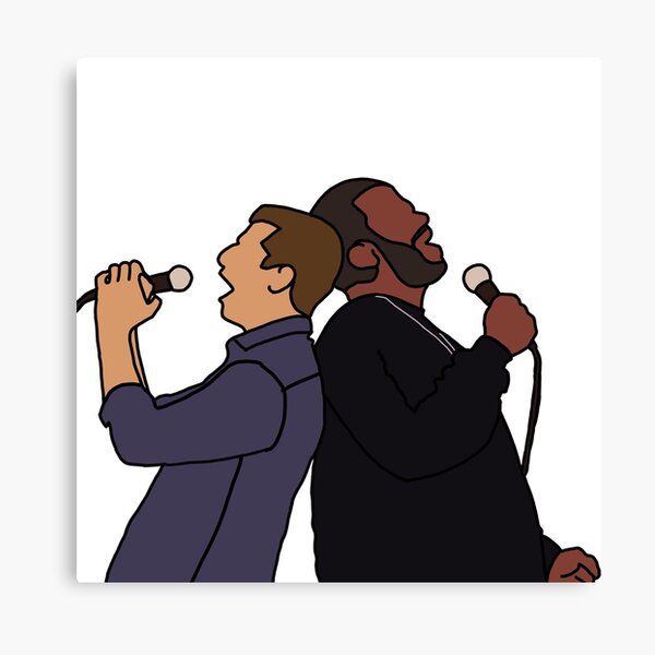 "Doug Judy And Jake Peralta Karaoke" Canvas Print by helounee Redbubble