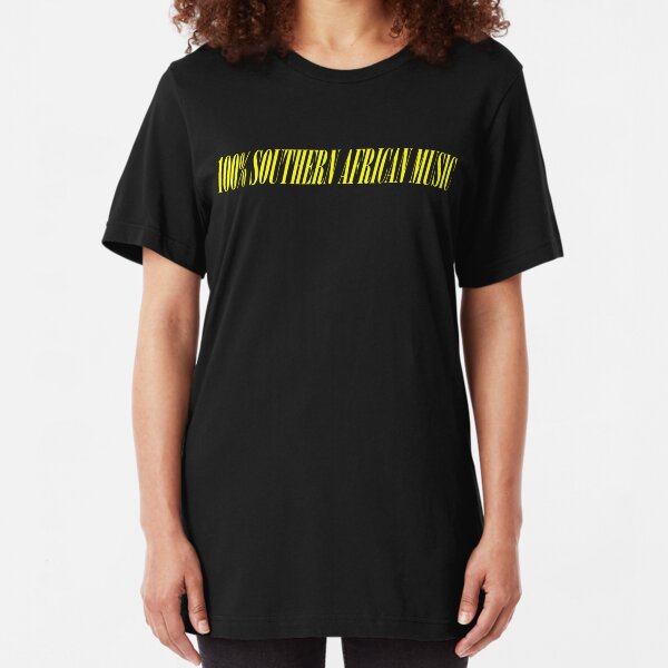 100% SOUTHERN AFRICAN MUSIC Slim Fit T-Shirt
