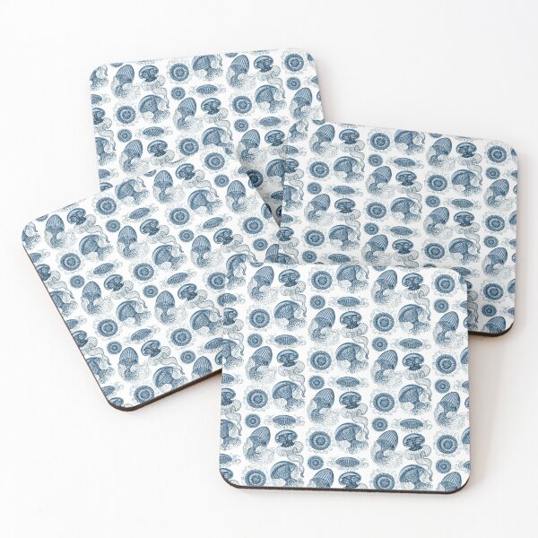 Item preview, Ernst Haeckel Jellyfish Leptomedusae Prussian Blue designed and sold by aimeewilson.
