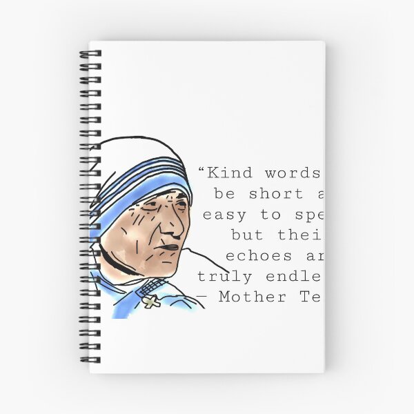 Item preview, St. Mother Theresa quote sticker designed and sold by Brooke Therese.