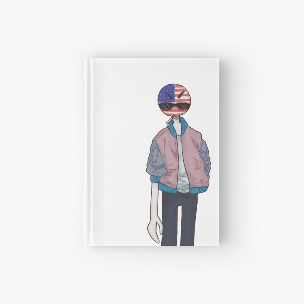 Countryhumans USA America fast food Hardcover Journal for Sale by  CandyZONE