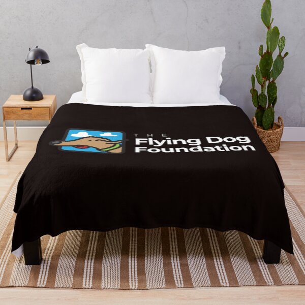 Item preview, The Flying Dog Foundation Logo - White Type designed and sold by Jacqueline Howard.
