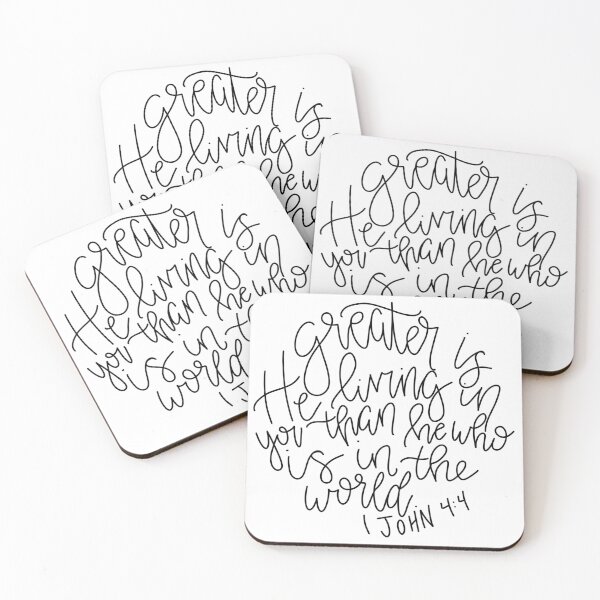 Item preview, Greater is He 1 John 4:4 designed and sold by smusial17.
