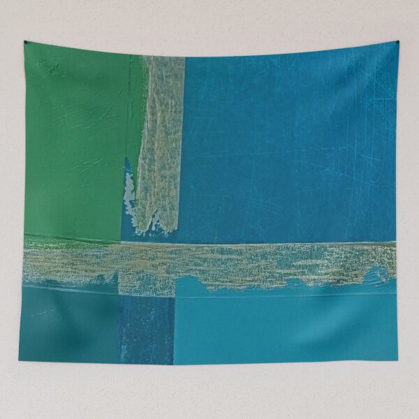 Item preview, Blue & Green Geometric Abstract / Original Art Photography designed and sold by FuzzyHoney.