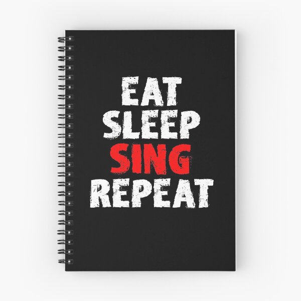 Item preview, Eat Sleep Sing Repeat Singer Gift designed and sold by TopDawgDesigns.