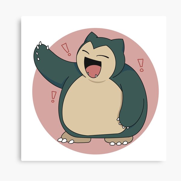 Snorlax Canvas Prints | Redbubble