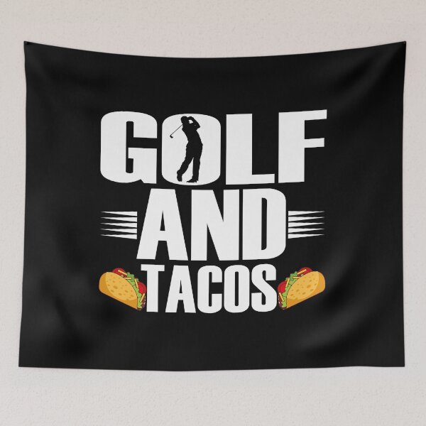 Item preview, Golf And Tacos Funny Foodie Golfer designed and sold by TopDawgDesigns.