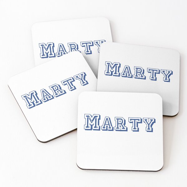 Marty T-Shirt Coasters (Set of 4)