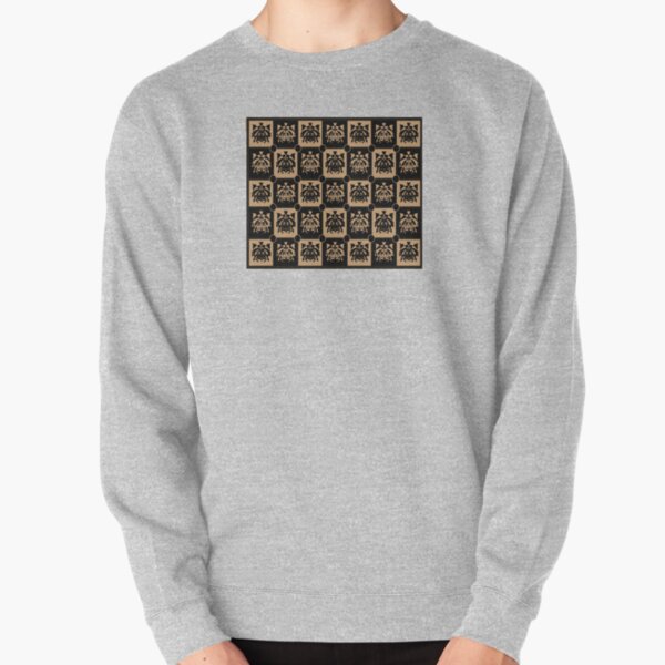 Abstract Tribal Masks Pullover Sweatshirt