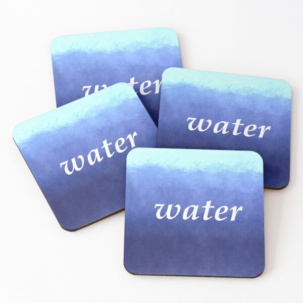 Item preview, Clean Blue Water Bottle designed and sold by Wrong Castle.