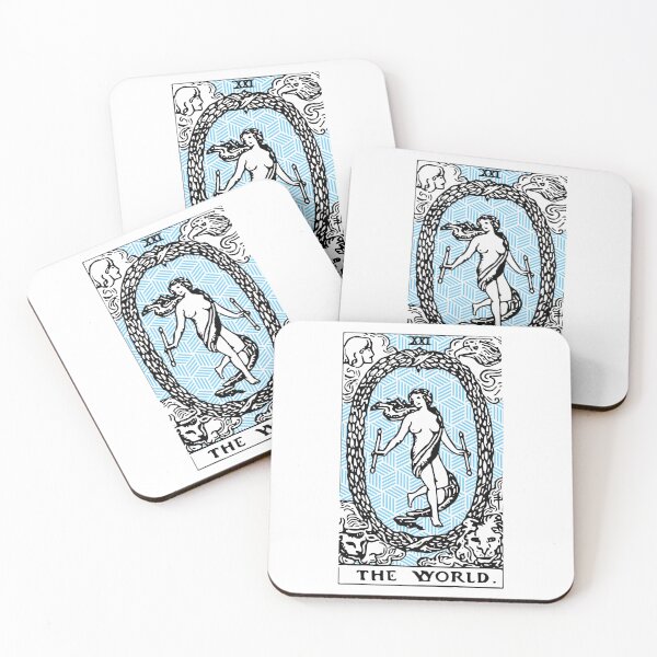 Item preview, Impresión geométrica del tarot - El mundo designed and sold by Annalee Beer.
