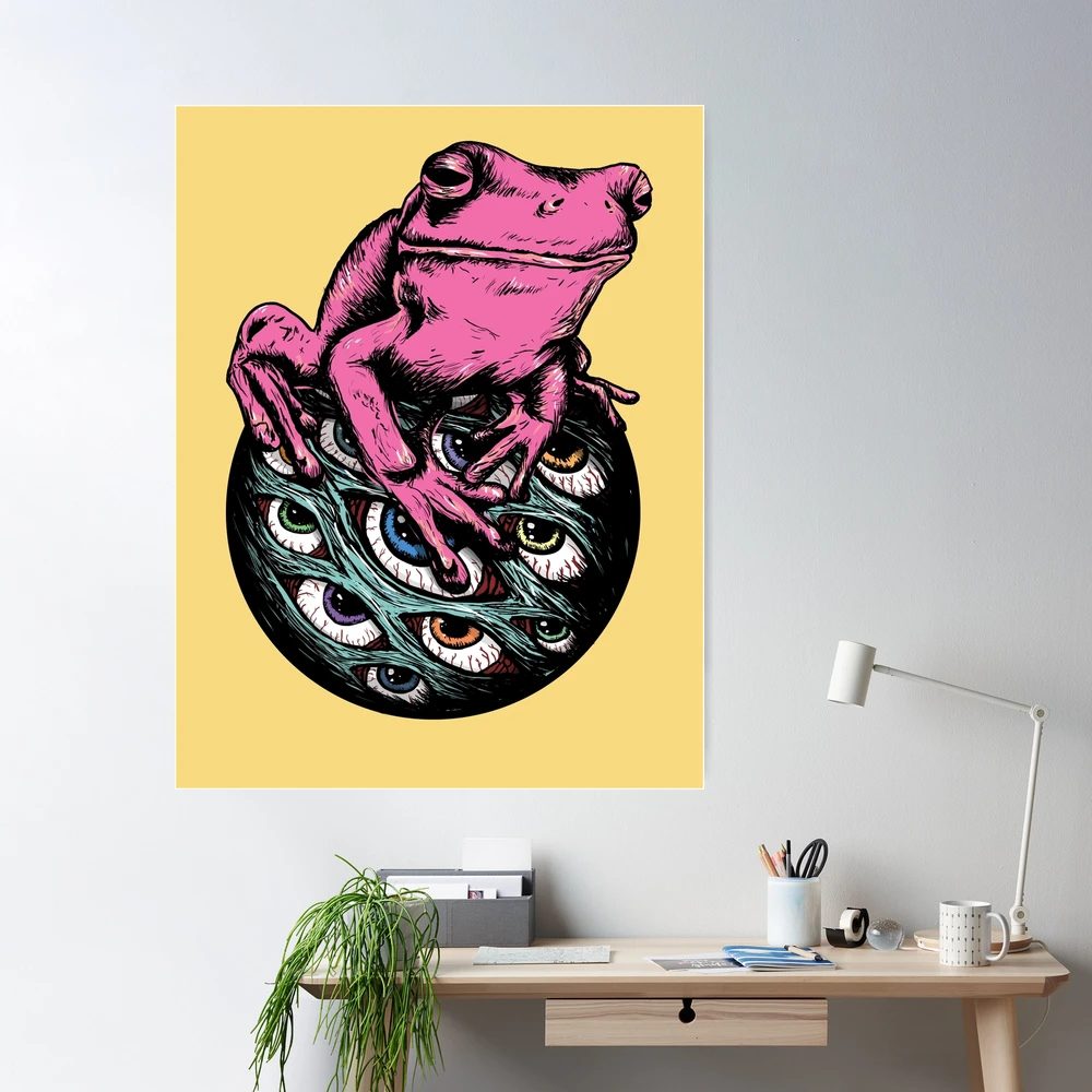 Psychedelic Frog Sticker #1-STKR-PSYF1