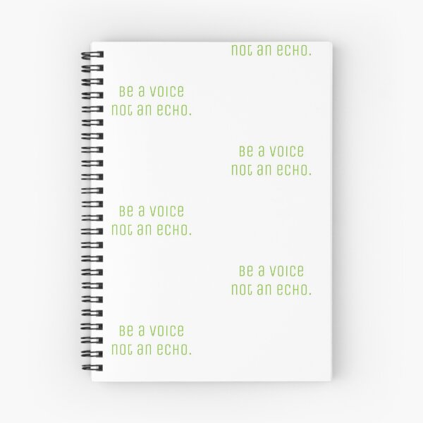 Item preview, be a voice not an echo designed and sold by Brooke Therese.